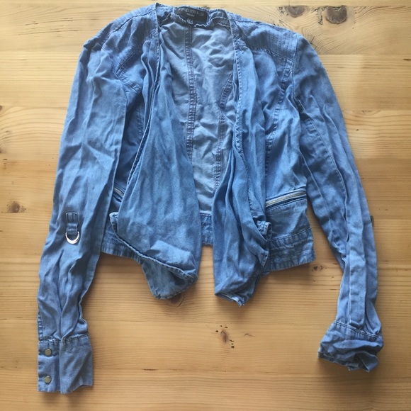 Forever New jean envelope jean jacket - Picture 1 of 8